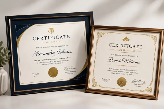 Customized Certificates